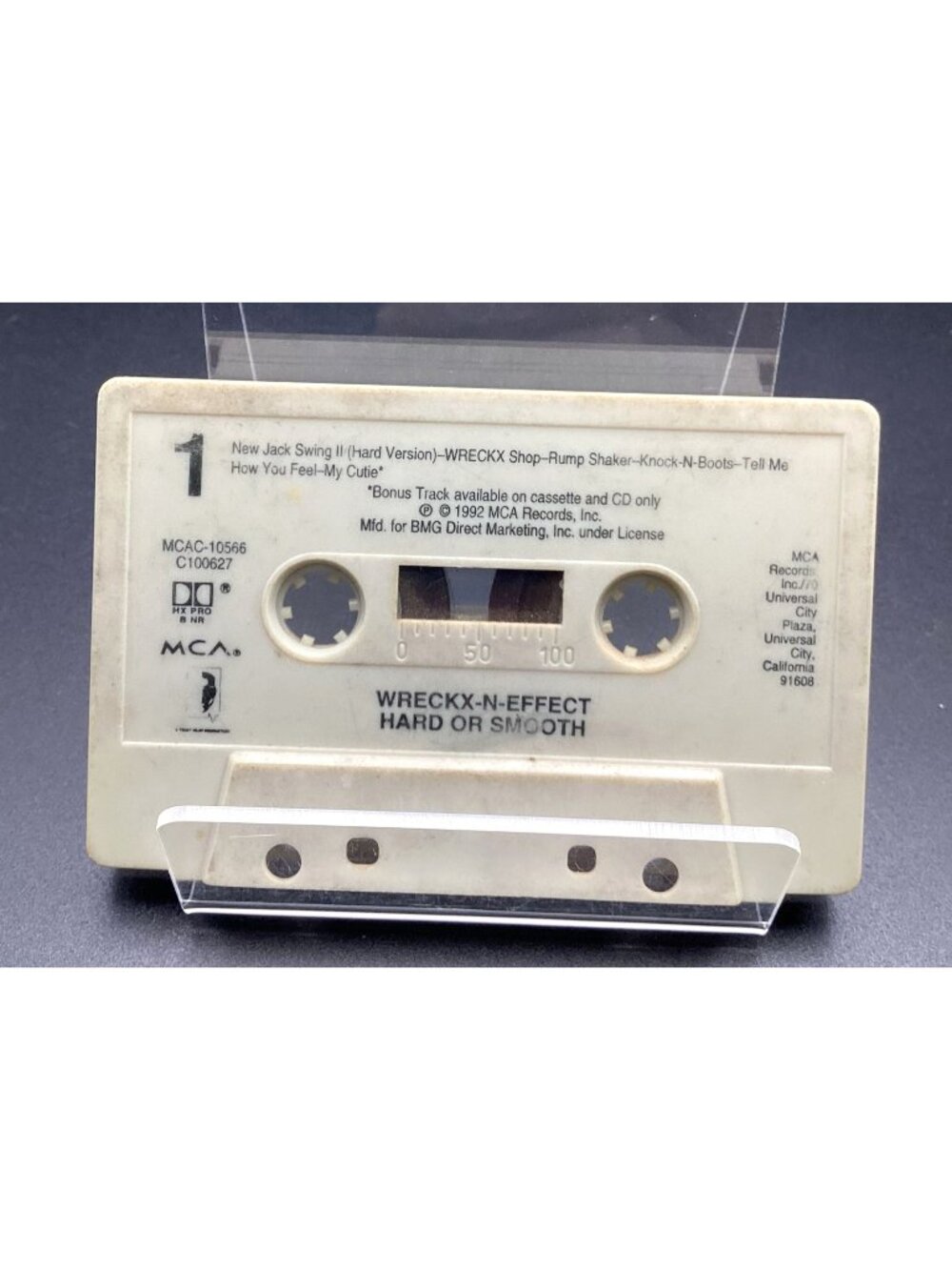 Wreckx N Effect Hard Or Smooth 1992 BMG Cassette Tape Album Hiphop Rap Tape Only